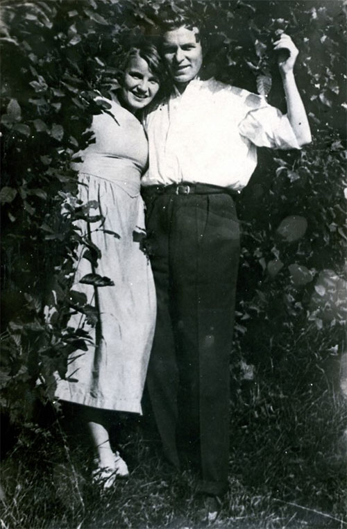 Виктор Лягин с женой Ольгой. Начало 1930-х годов.